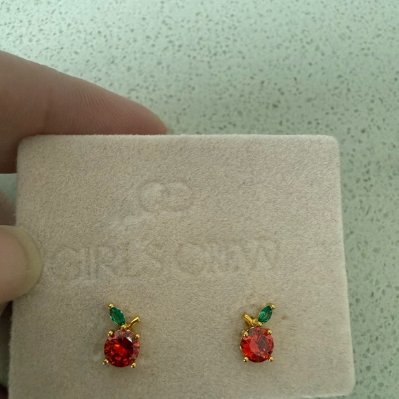 girls crew Jewelry - Peach Stud Earrings